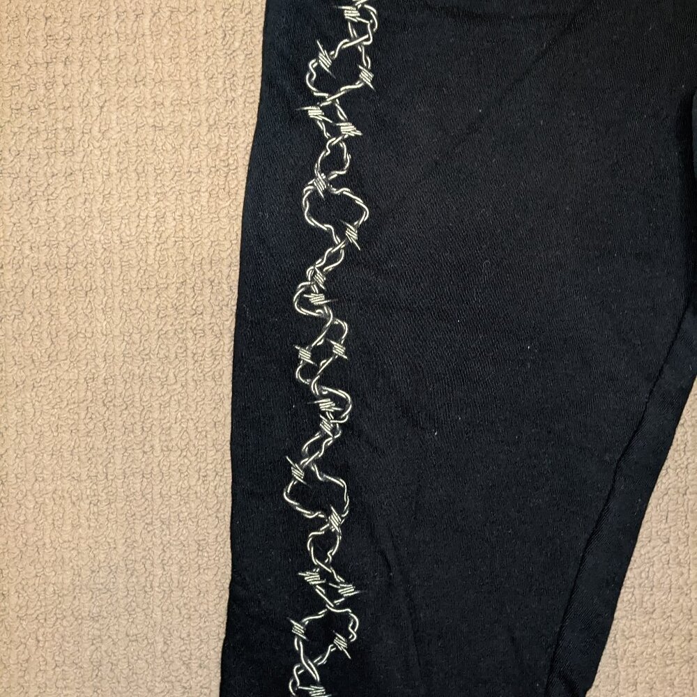 Black Joggers with Rose - Picture 3 of 6